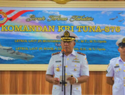 Dansatrol Lantamal I Pimpin Upacara Serah Terima Jabatan Komandan KRI Tuna-876