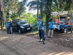 Denpomal Lanal Bandung Ikut Serta Pamdalalin Giat Latihan Penanggulangan Bencana