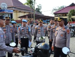 Kapolres Tanggamus Periksa Kendaraan Operasional, Tekankan Perawatan dan Tugas Bhabinkamtibmas