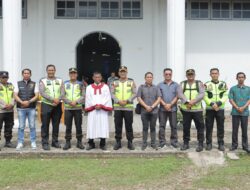 Kapolres Sarolangun Pantau Pengamanan Gereja saat Ibadah Kenaikan Yesus Kristus