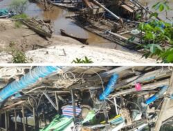 Maraknya Pekerja PETI Ilegal Di Desa Lengkong Nyadom, Wilayah Kecamatan Ella Hilir Kabupaten Melawi,