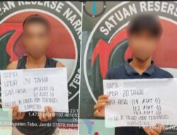 Polres Tebo  Ungkap  Kasus Peredaran Narkotika Jenis Sabu, Dua Pelaku Diamankan