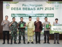 Pemkab Tebo Gelar Penyerahan Penghargaan Desa  Bebas Api 2024-2025 Dan Penandatanganan MOu Program Tahun 2025-2026