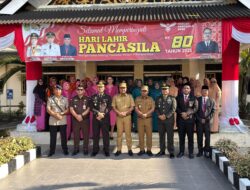 Polres Tebo  Hadiri Upacara Peringatan Lahir Pancasila Ke – 80 Di Kab Tebo