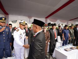 Perkuat Nasionalisme Dengan Nilai Luhur Pancasila, Danlanal Dumai Bersama Prajurit Ikuti Upacara Hari Lahir Pancasila