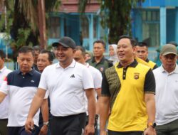 Polres Tebo Olah Raga Bersama Meriahkan Hari Bhayangkara Ke-79