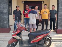 Tempo Satu Jam Polsek Talang Padang Dibantu Warga Tangkap Pelaku Curanmor