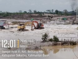 APH Dan Pejabat Setempat Tetap Bungkam: Aktivitas Tambang Yang Diduga Ilegal di Sungai Ayak III Kian Masif Gunakan Alat Berat