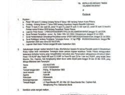 Tersangka Perusakan Ratusan Pohon Sawit Tak Ditahan Setahun Lebih : Korban Desak Keadilan Hukum di Polda Kalbar