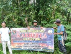 Cegah Karhutla, Babinsa Gencarkan Sosialisasi ke Warga