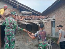 Karya Bakti TNI – AD Kodim 0620/Cirebon Dengan Semangat Wujud Nyata Membangun Negeri, Di Sambut Meriah Warga Desa Sende Arjawinangun, Cirebon