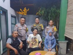 Peran Aktif Bhabinkamtibmas Polres Tanggamus, Antar Gadis Derita Sakit Psikis yang Tersesat Ke Rumah Keluarga