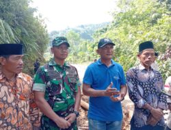 Meski Efisiensi, Perbaikan 8,57 KM Jalan di Batang Asai Tetap Dilaksanakan Bupati H Hurmin Bersama Letkol Inf Suyono