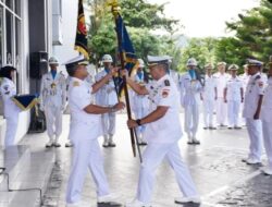 Dankodaeral II Padang Pimpin Serah Terima Jabatan Danlanal Bengkulu