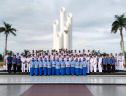 Sambut HUT Ke-80 TNI AL, Lanal Bengkulu Gelar Ziarah dan Tabur Bunga di Taman Makam Pahlawan