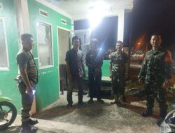 Patroli Malam Wilayah Koramil 420-02/Ma Limun Ciptakan Rasa Aman di Tengah Pemukiman Warga
