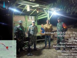 Patroli di Wilayah Koramil 420-03/Pauh Berjalan Aman dan Lancar