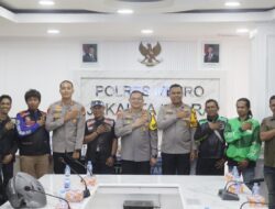 Tingkatkan Peran Warga Jaga Lingkungan, Kapolres Metro Jakarta Utara Resmikan Presidium Komunitas Ojek Online