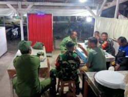 Sinergi TNI dan Masyarakat di Patroli Malam Koramil 420-08/Tabir Ciptakan Lingkungan Aman