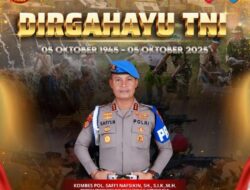 Pemeriksa Propam Madya Tingkat  III Propam Polri Kombespol SAFII NAFSIKIN,SH.,S.I.K.,M.H Mengucapkan DIRGAHAYU TNI Ke 80 Tahun