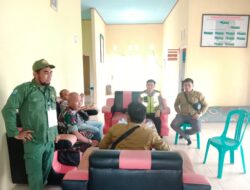 Babinsa Koramil 420-08/Tabir, sertu masriadi,Laksanakan Komsos Bersama perangkat desa kota raja kaur keuangan syahrizal , Babinkamtibmas, dan Unsur Pemeritahan Terkait di wilayah Kecamatan, Tabir Ilir.
