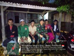 Komsos Malam Koramil 420-06/Muara Siau: Jalin Kebersamaan dan Jaga Keamanan Lingkungan