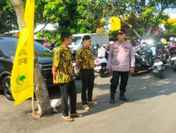 Kapolsek beserta anggota Polsek Warunggunung Lakukan giat Pengamanan Monitoring Kegiatan Musda ke 11 Partai Golkar Di Ponpes Deer Al Rofa