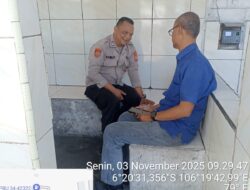 Jalin Silaturahmi Dengan Staf PT.Masoli Anggota Polsek Rangkasbitung Polres Lebak Sampaikan Pesan Kamtibmas