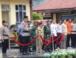 Polres Lebak gelar Apel Kesiapan Tanggap Darurat Bencana Hidrometeorologi Secara Serentak