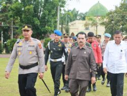 Polres Sarolangun Gelar Apel Kesiapsiagaan Tanggap Darurat Bencana Hidrometeorologi Tahun 2025.