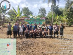 Lewat Tanam Jagung, Polsek Rangkasbitung Polres Lebak Mendukung Program Ketahanan Pangan