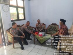 Personil Polsek Rangkasbitung Polres Lebak Dampingi Siswa Latja SPN Polda Banten Ke SMKN 1 Rangkasbitung