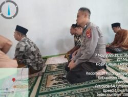 Kapolsek Rangkasbitung Polres Lebak Melaksanakan Giat Sholat Jumat Keliling Bersama Personil