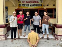 Pelaku Penodongan Dengan Kekerasan, Yang Resahkan Pengguna Jalan di Bukit Peranginan Mandiangin, Ditangkap Polisi.