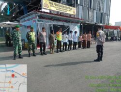 POSYAN STASIUN RANGKASBITUNG LAKSANAKAN APEL PAGI DAN PATROLI PENGAMANAN OPS LILIN MAUNG 2025
