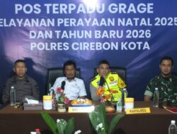 Dandim 0614/Kota Cirebon Dampingi Wali Kota Laksanakan Patroli Malam Pergantian Tahun Baru 2026