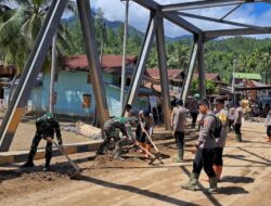 TNI–Polri Kompak Pulihkan Fasilitas Ibadah dan Jalan Nasional Pascabencana Alam di Lumut Aceh Tengah