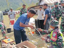 Kodim 0106/Aceh Tengah Salurkan Bantuan Mesin RO Dan Sembako untuk Warga Terdampak Pascabencana