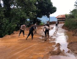 Respon Cepat Polsek Lut Tawar Pulihkan Akses Jalan Takengon–Bintang Pascabanjir dan Longsor