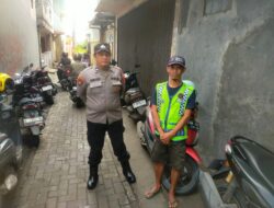 Kanit Samapta Polsek Rangkasbitung Polres Lebak Berikan Edukasi Kamtibmas Kejukir Motor di Jalan Sunan Kalijaga