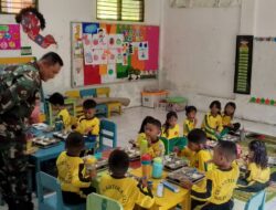 Babinsa Kelurahan Sunyaragi Lakukan Monitoring dan Pendampingan Pendistribusian MBG