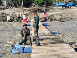 Masyarakat Reje Payung Bangga Kehadiran TNI, Jembatan Apung Telah Rampung 100,%