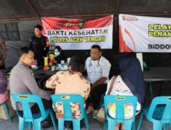 Polres Aceh Tengah Hadirkan Layanan Kesehatan Gratis bagi Masyarakat Terdampak Bencana