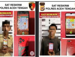 Satreskrim Polres Aceh Tengah Ungkap Kasus Judi Online, Dua Pelaku Diamankan