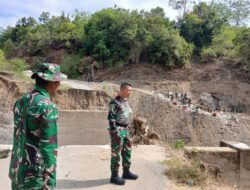 Dandim 0106/Aceh Tengah Tinjau Pembangunan Jembatan Gantung di Kecamatan Linge