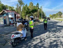 Satlantas Polres Bener Meriah Tertibkan Pelanggar dan Edukasi Pengendara dalam Operasi Keselamatan Seulawah 2026