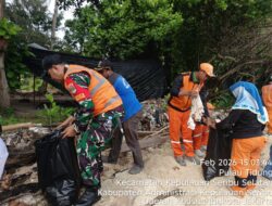 Kodim 0502/Jakarta Utara Bersama Forkopimkab Gelar Grebeg Sampah Dan Tanam Mangrove Di Pulau Tidung Kecil