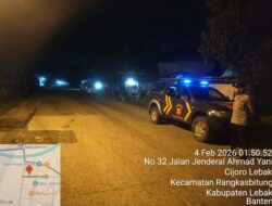 KSPKT I Polsek Rangkasbitung Polres Lebak Giat Patroli Mobile Ke Jalan Jendral Ahmad Yani Rangkasbitung