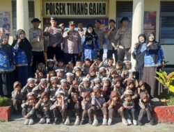 Polsek Timang Gajah Gelar Kegiatan PolsNak Bersama TK Negeri Datu Beru, Tanamkan Keberanian dan Tanggap Bencana Sejak Dini
