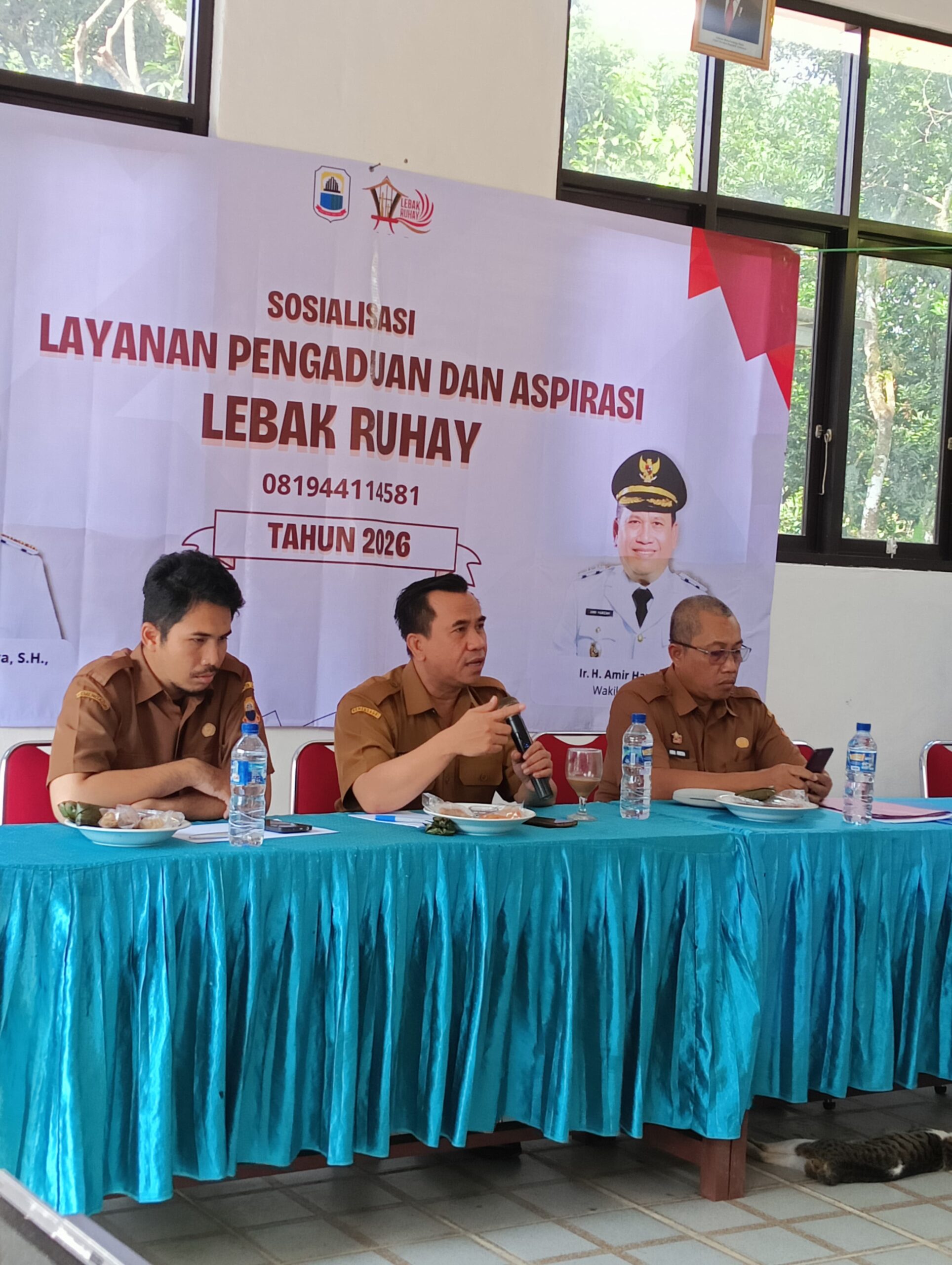DiskominfoSP Lebak Sosialisasikan Layanan Pengaduan dan Aspirasi Lebak RUHAY